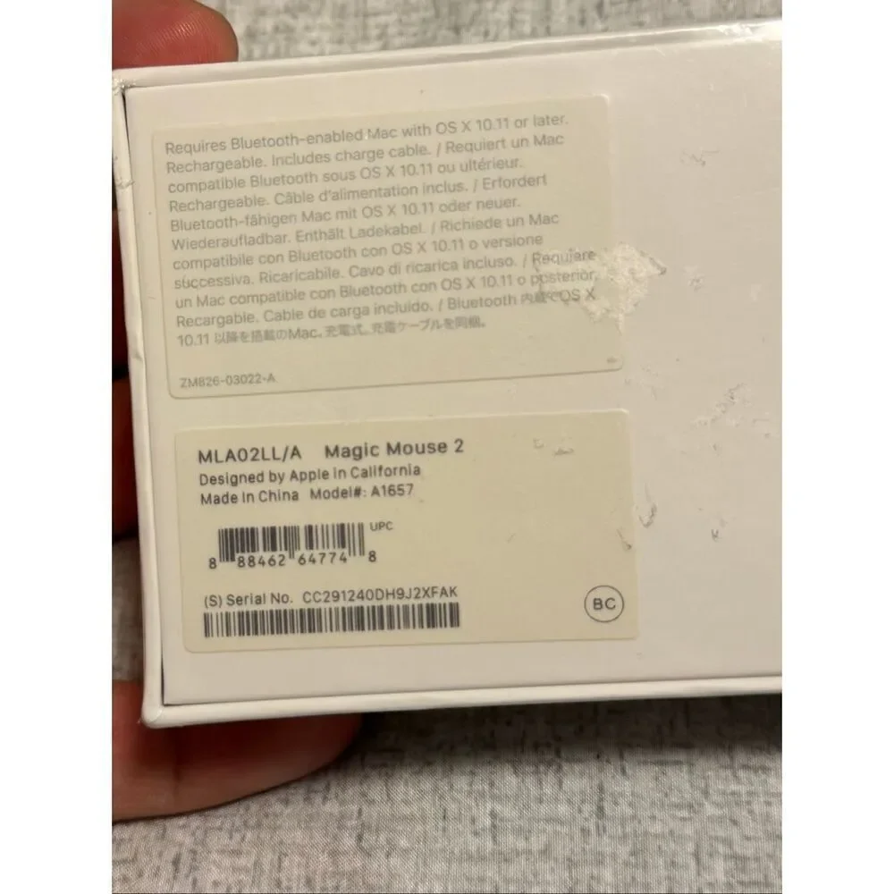 Apple Bluetooth Wireless Laser Magic Mouse A1657 USBC NEW